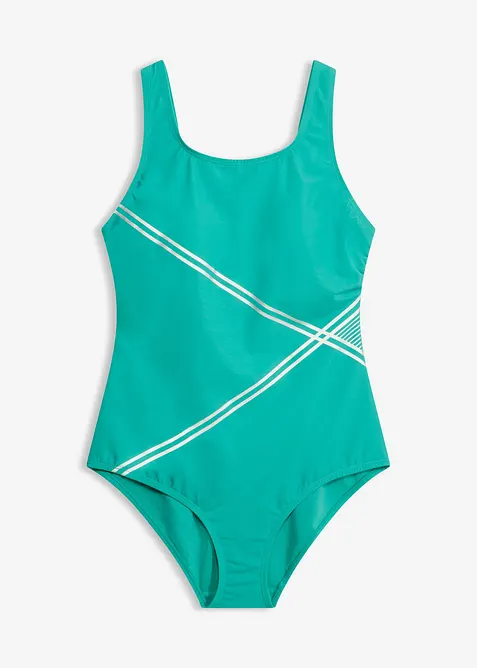 Light Shape-Badeanzug mit Golddetails, bonprix