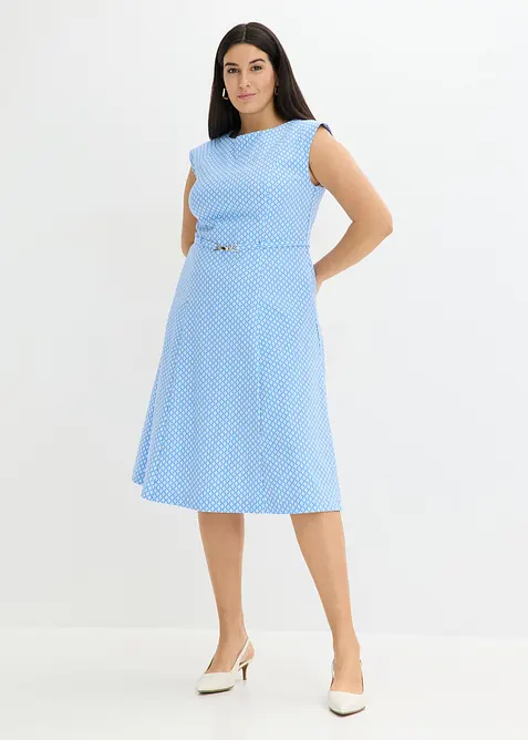 Robe en bengaline avec ceinture (2 pces), bonprix