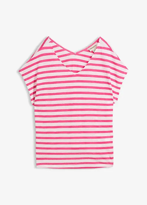 Shirt aus reinem Leinen mit Fledermaus&auml;rmeln, bonprix