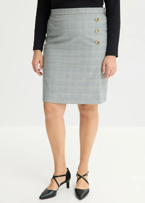 Glencheck Bleistiftrock, bonprix