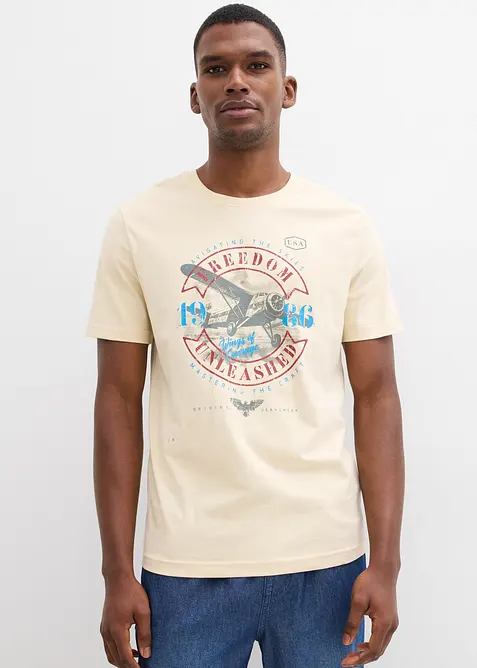 T-Shirt aus reiner Bio-Baumwolle, bonprix