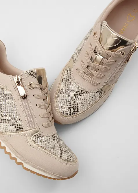 Sneakers Marco Tozzi &agrave; fermeture zipp&eacute;e, Marco Tozzi