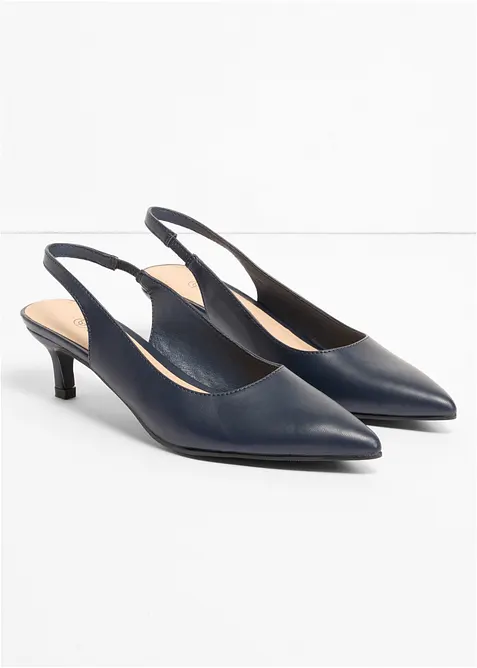 Slingpumps mit schmalem Absatz, bonprix