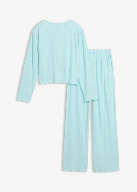 Pyjama avec motif c&oelig;urs, bonprix