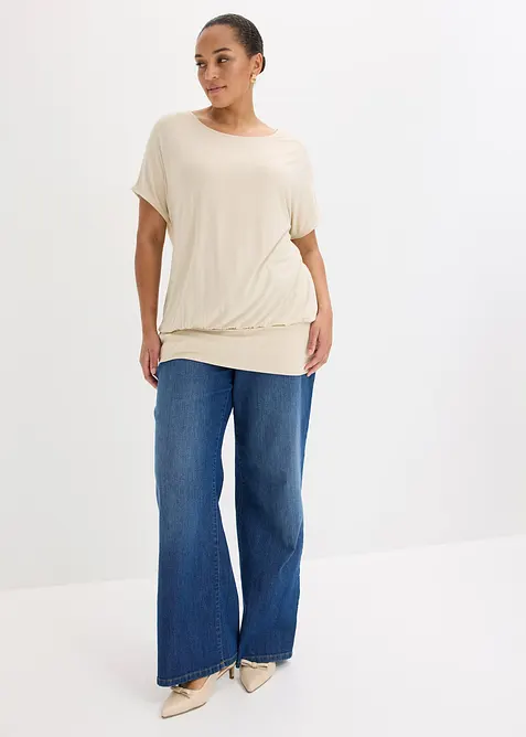 T-shirt doux en viscose extensible, bonprix