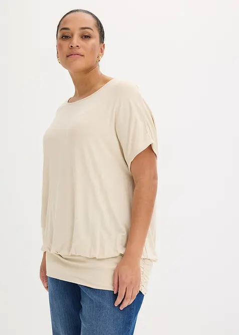 T-shirt doux en viscose extensible, bonprix