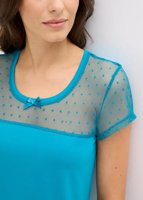 Kurzes Nachthemd aus Bio-Baumwolle, bonprix