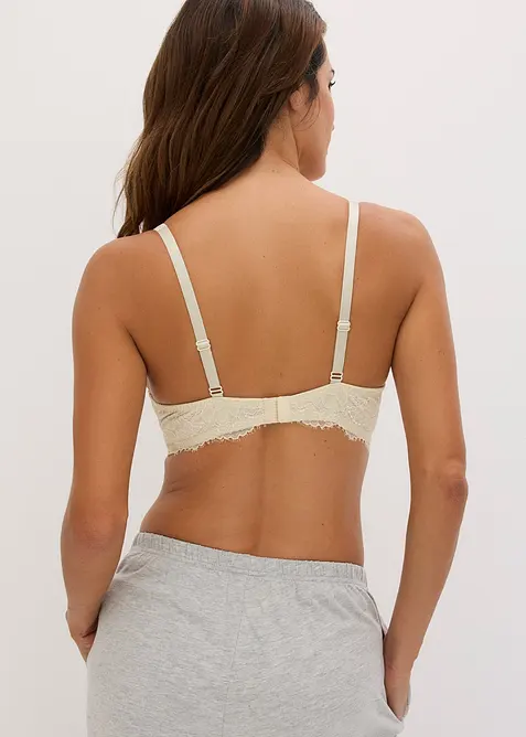 Schalen-BH aus gl&auml;nzendem Material, bonprix