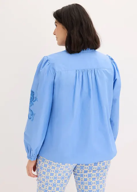 Baumwoll- Tunika mit Lochstickerrei, bonprix