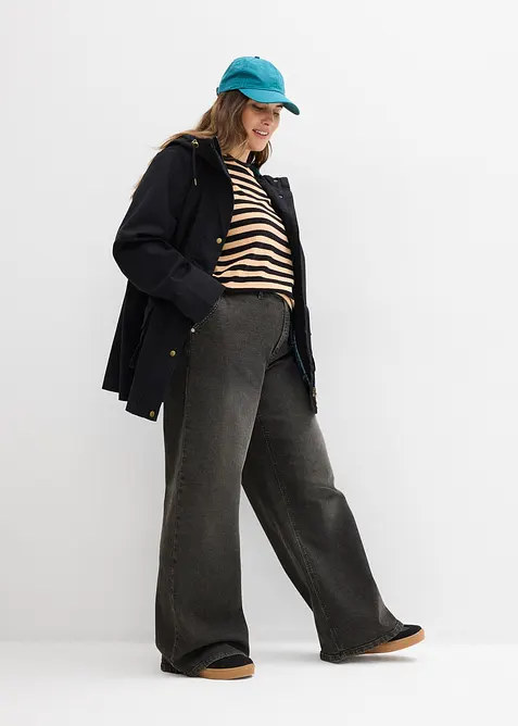 wasserabweisende Jacke mit Karo-Futter, bonprix