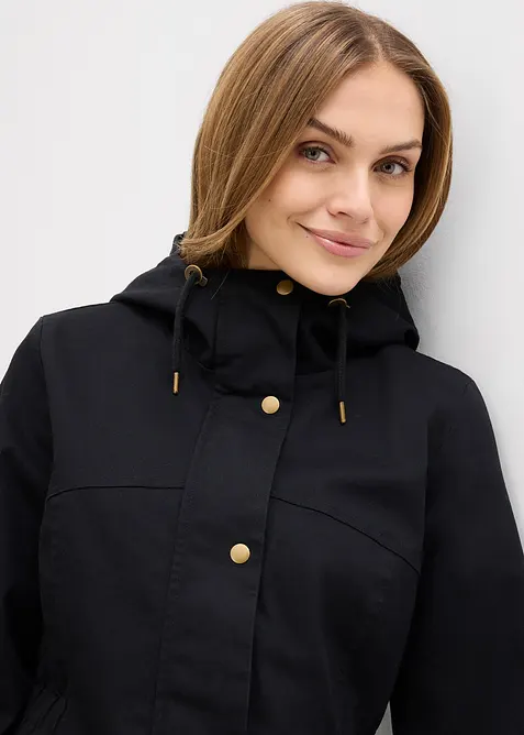 wasserabweisende Jacke mit Karo-Futter, bonprix