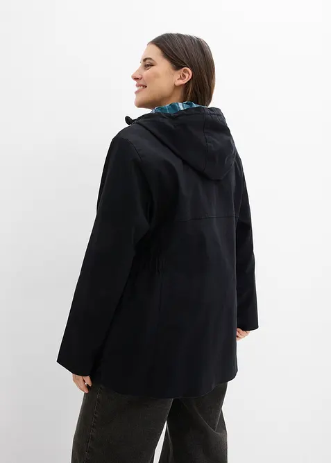 wasserabweisende Jacke mit Karo-Futter, bonprix
