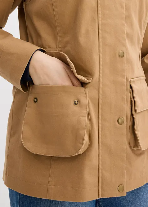 Veste d&eacute;perlante avec doublure &agrave; carreaux, bonprix