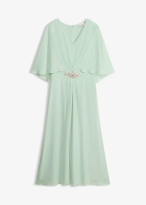 Chiffonkleid mit Strassstein-Applikation, bonprix