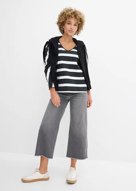 T-shirt manches longues 100% coton, bonprix