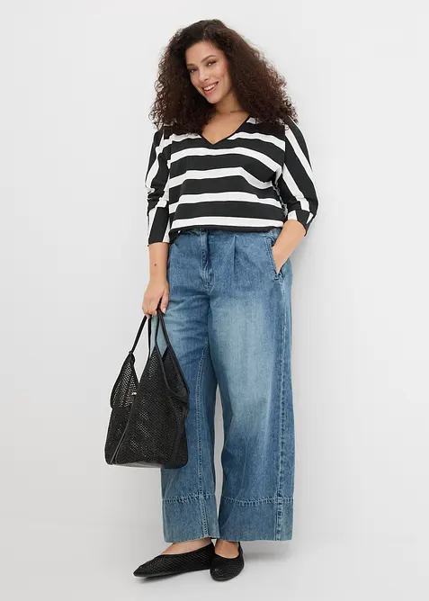 T-shirt manches longues 100% coton, bonprix