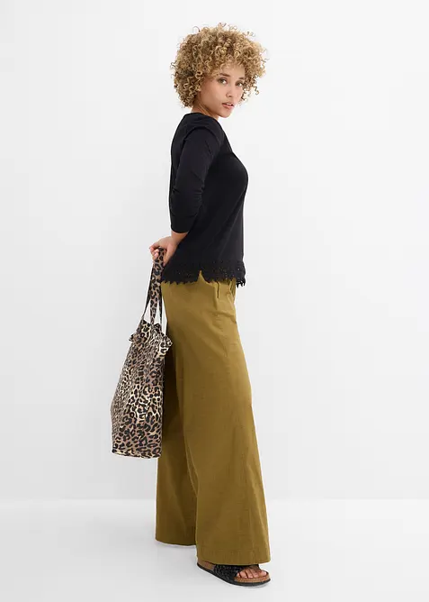 Langarmshirt aus reiner Baumwolle (2er Pack), bonprix