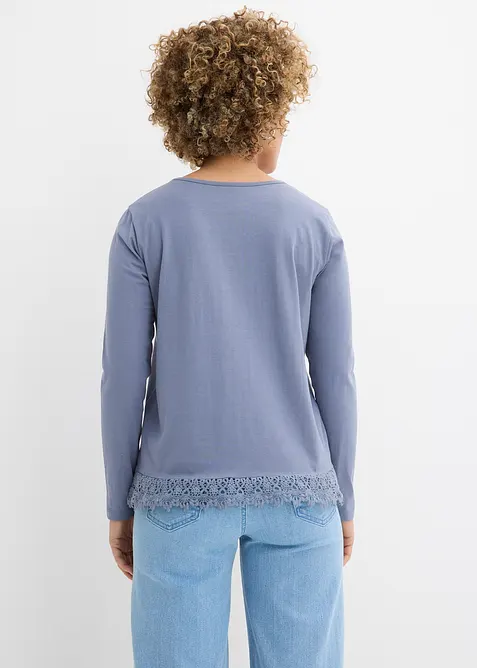 Langarmshirt aus reiner Baumwolle (2er Pack), bonprix