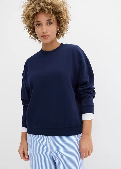 Oversize-Sweatshirt aus reiner Bio-Baumwolle, bonprix