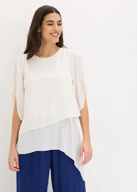 Zipfelbluse im Lagen-Look, bonprix