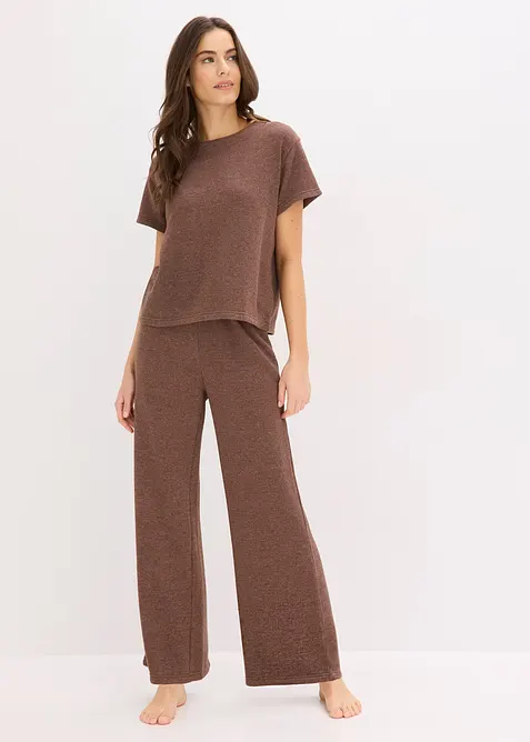 Hausanzug aus weichem Strukturstoff, bonprix