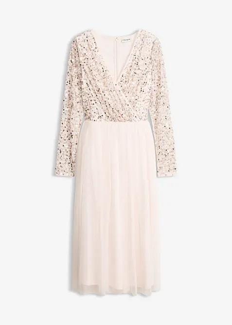 Cocktailkleid mit Paillettenstickerei, bonprix