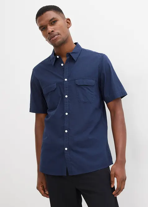 Kurzarmhemd aus reiner Baumwolle, bonprix