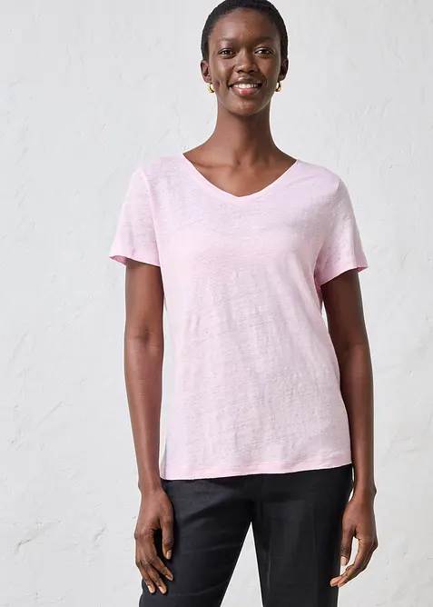 T-Shirt aus reinem Leinen, bonprix
