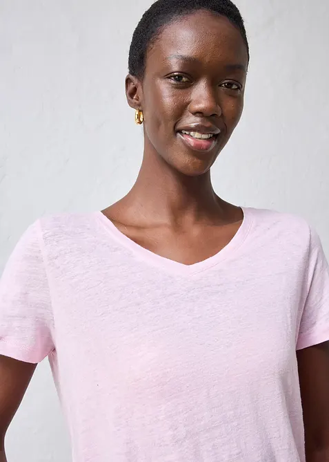 T-Shirt aus reinem Leinen, bonprix
