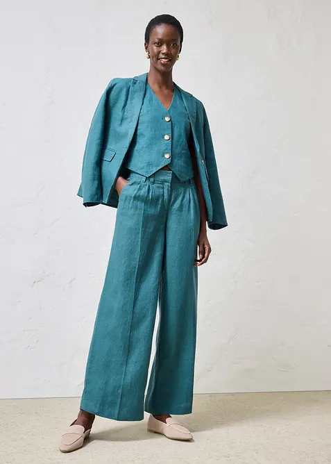 Weste aus reinem Leinen, bonprix