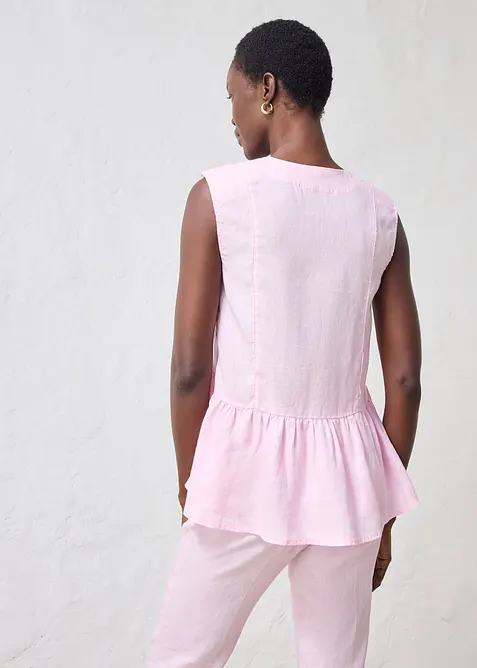 Gilet sans manches 100&nbsp;% lin, bonprix