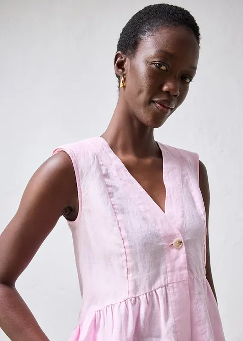 Weste aus reinem Leinen, bonprix