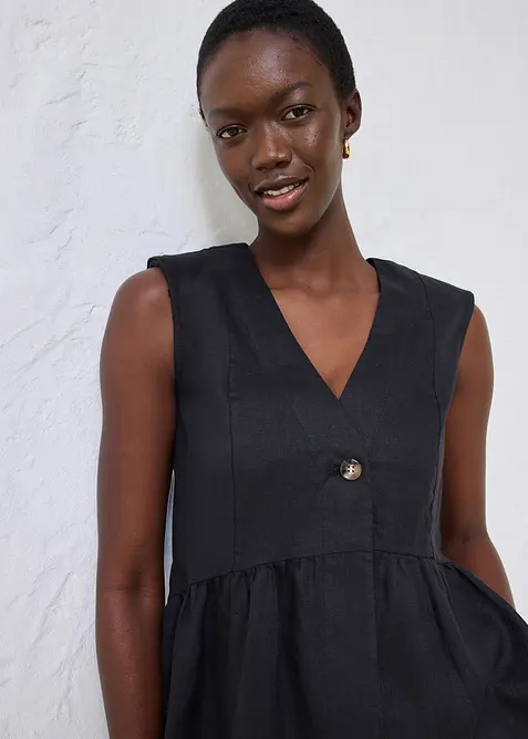 Weste aus reinem Leinen, bonprix