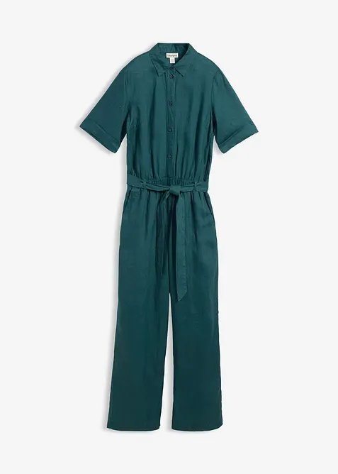 Jumpsuit aus reinem Leinen, bonprix