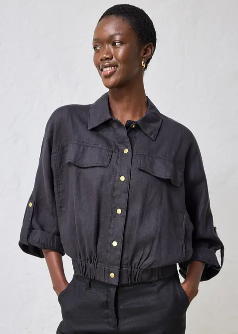 Blouson aus reinem Leinen, bonprix