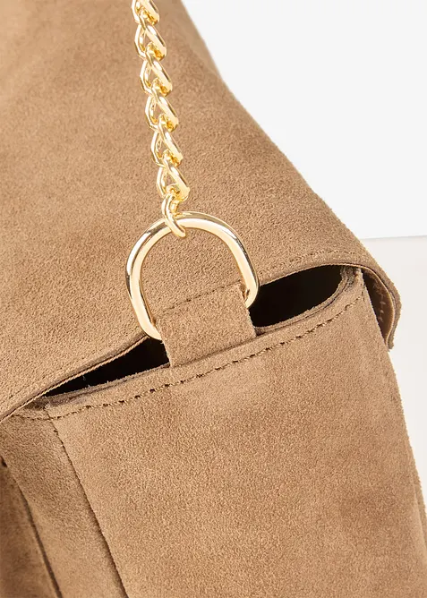 Umh&auml;ngetasche aus Verloursleder, bonprix