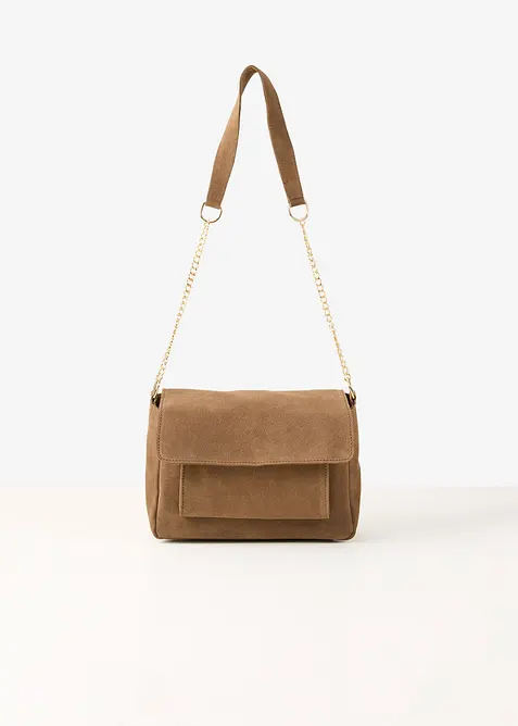 Umh&auml;ngetasche aus Verloursleder, bonprix