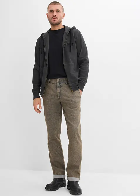 Leichte Relaxed Fit Stretch-Jeans mit Dehnbund, Straight, bonprix