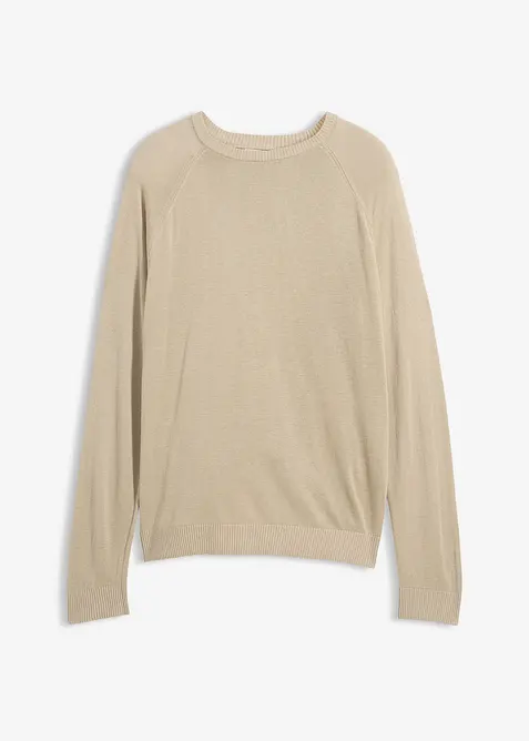 Leichter Feinstrickpullover aus Leinen-Mix, bonprix