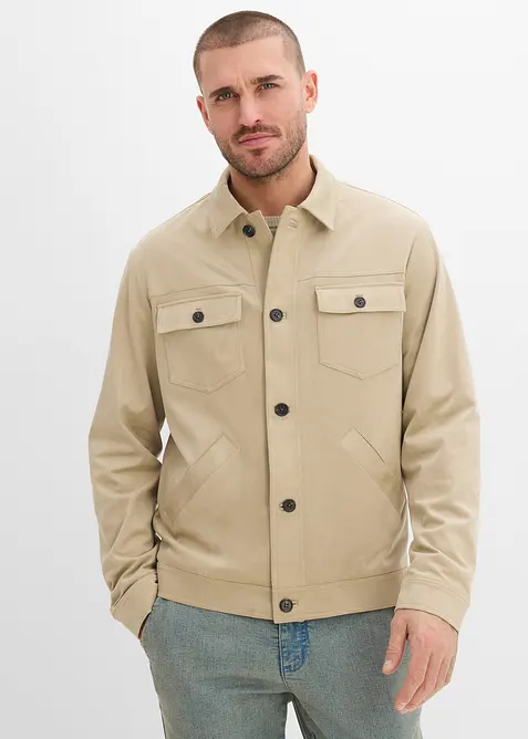 Velourslederimitat-Jacke, bonprix