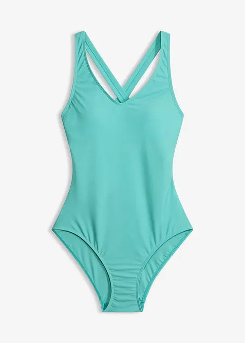 Maillot 1 pi&egrave;ce &agrave; coutures d&eacute;coratives, bonprix