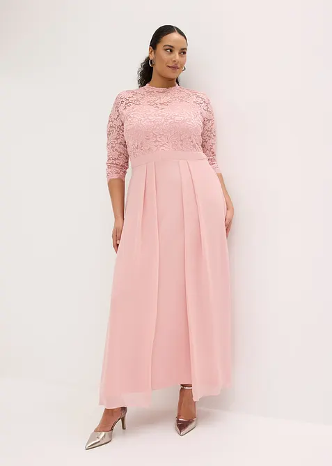Maxikleid mit Spitze, bonprix
