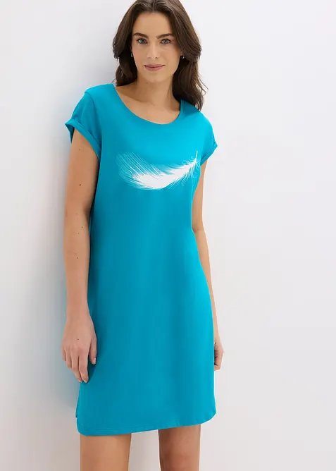 Kurzes Nachthemd aus reiner Bio-Baumwolle, bonprix