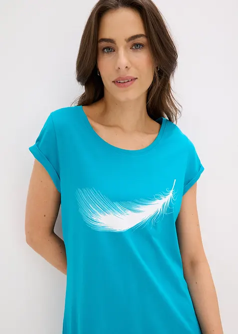 Kurzes Nachthemd aus reiner Bio-Baumwolle, bonprix