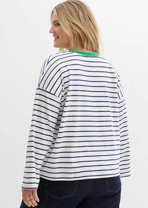 Oversize-Langarmshirt aus reiner Bio-Baumwolle, bonprix