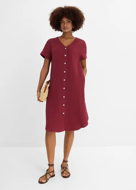 Blusenkleid aus softem Musselin, bonprix