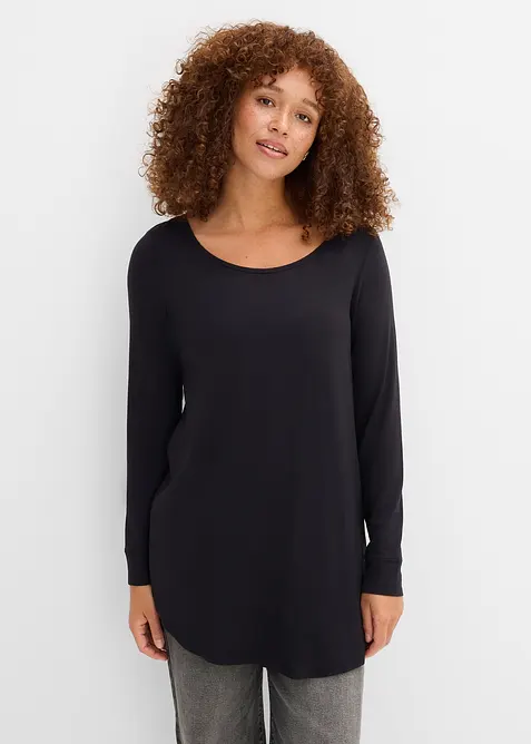 Viskose Longshirt, Langarm, bonprix