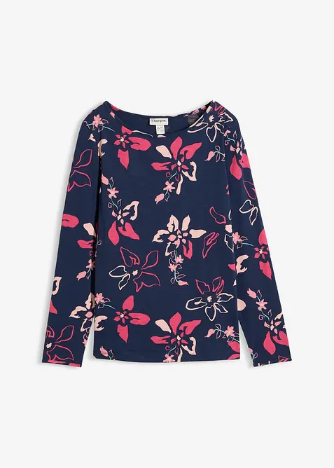 Langarmshirt aus reiner Baumwolle, bonprix