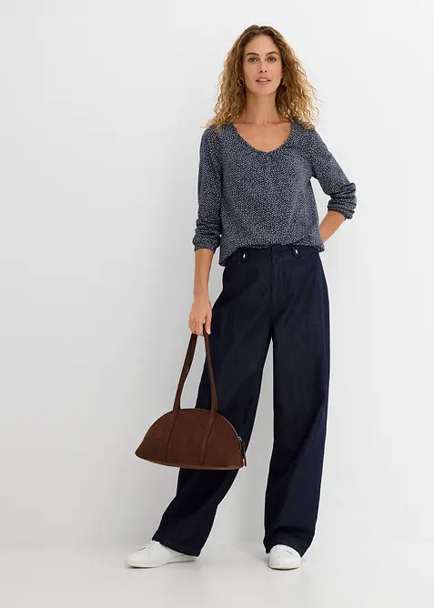 T-shirt manches longues 100% coton, bonprix