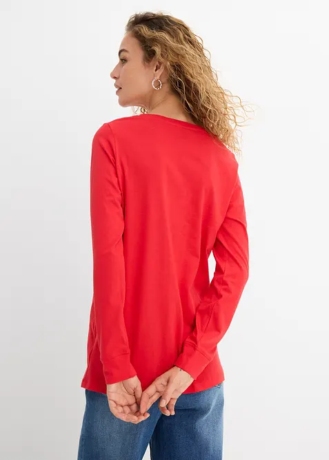 Longshirt mit Rundhalsausschnitt, Langarm (5er Pack), bonprix